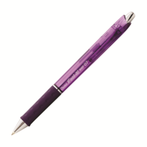 Feel-It! Retractable Ballpoint Pen, (0.7mm), Violet Ink – Ballpoint Pen | Pentel Stationery of Canada Ltd.