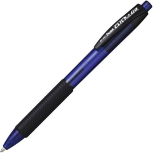 Click-N-Go Retractable Ballpoint Pen, (1.0mm), Blue Ink – Ballpoint Pen | Pentel Stationery of Canada Ltd.