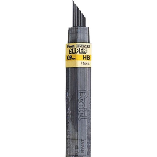 Super Hi-Polymer Lead Refill (0.9mm), HB, 15 Leads per Tube – Lead | Pentel Stationery of Canada Ltd.
