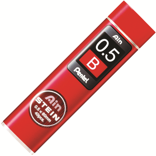 Ain Stein Lead Refill (0.5mm), B, 40 Leads per Tube – Lead | Pentel Stationery of Canada Ltd.