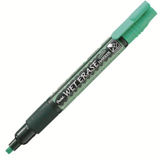 Pentel Arts Wet Erase Chalk Marker, Small Chisel Tip, Green Ink – Wet Erase Marker | Pentel Stationery of Canada Ltd.
