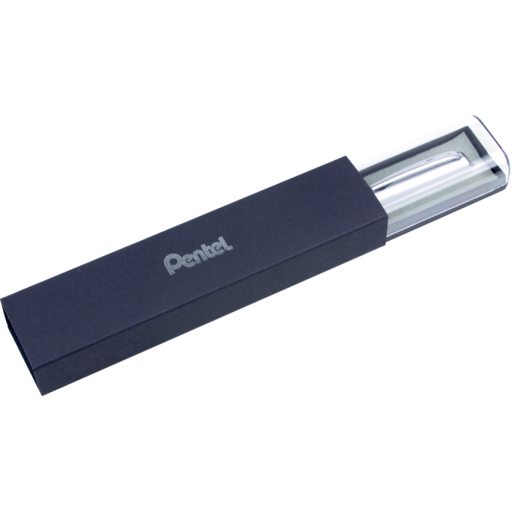 EnerGel Retractable Liquid Gel Pen, (0.7mm) Silver Metal Body, Black Ink, Gift Case – Gel Roller Pen | Pentel Stationery of Canada Ltd.