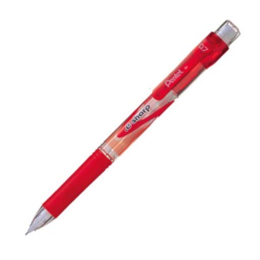 .E-Sharp Mechanical Pencil (0.7mm), Red Accents – Mechanical Pencil | Pentel Stationery of Canada Ltd.