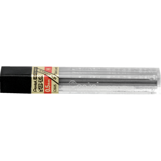 Hi-Polymer Super Lead Refill (0.5mm), H, 12 Leads per Tube – Lead | Pentel Stationery of Canada Ltd.
