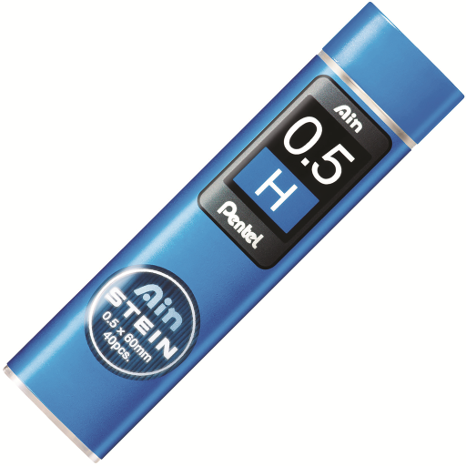 Ain Stein Lead Refill (0.5mm), H, 40 Leads per Tube – Lead | Pentel Stationery of Canada Ltd.