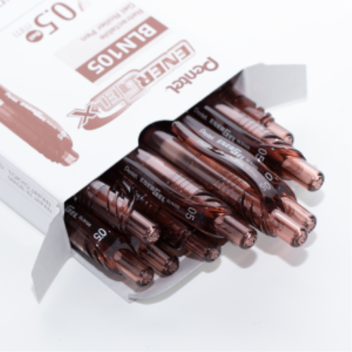 EnerGel-X Retractable Gel Roller, (0.5mm) Needle Tip, Brown Ink – Gel Roller Pen | Pentel Stationery of Canada Ltd.