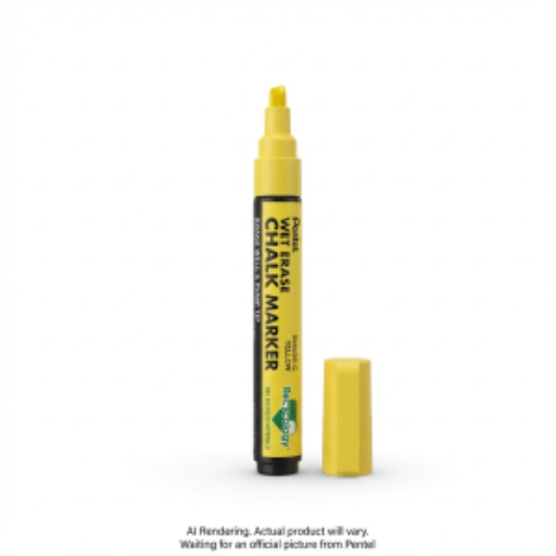 Pentel Arts Wet Erase Chalk Marker, Small Chisel Tip, Yellow Ink – Wet Erase Marker | Pentel Stationery of Canada Ltd.