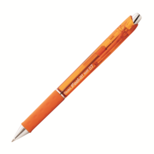Feel-It! Retractable Ballpoint Pen, (0.7mm), Orange Ink – Ballpoint Pen | Pentel Stationery of Canada Ltd.