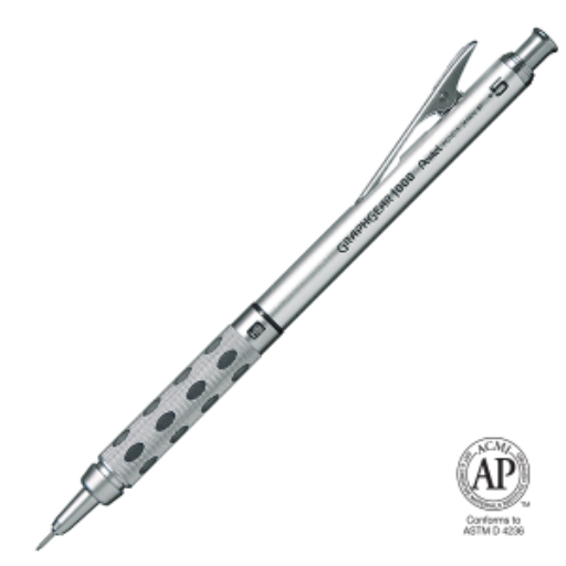 GraphGear 1000 Retractable Mechancial Drafting Pencil (0.5mm), Black Accents, Gift Case – Mechanical Pencil | Pentel Stationery of Canada Ltd.