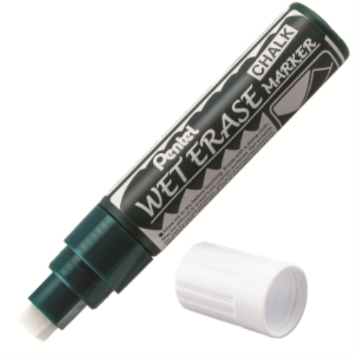 Pentel Arts Wet Erase Chalk Marker, Jumbo Chisel Tip, White Ink – Wet Erase Marker | Pentel Stationery of Canada Ltd.
