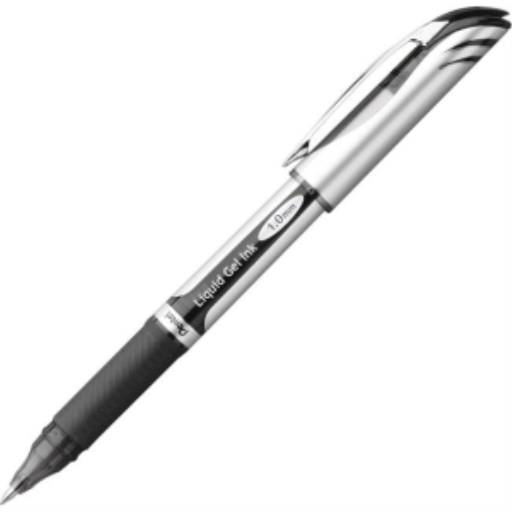 EnerGel Retractable Gel Roller, (1.0mm) Metal Tip, Black Ink – Gel Roller Pen | Pentel Stationery of Canada Ltd.