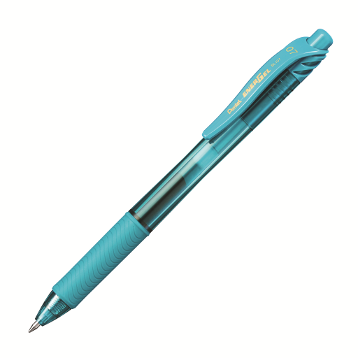 EnerGel-X Retractable Gel Roller, (0.7mm) Metal Tip, Turquoise Ink – Gel Roller Pen | Pentel Stationery of Canada Ltd.