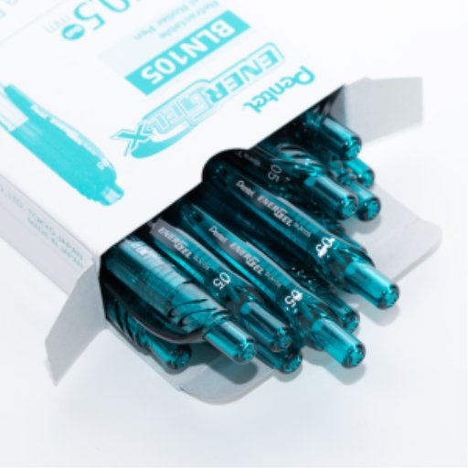 EnerGel-X Retractable Gel Roller, (0.5mm) Needle Tip, Turquoise Ink – Gel Roller Pen | Pentel Stationery of Canada Ltd.