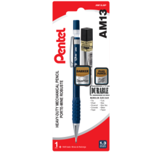 Pentel AM13 1.3mm Heavy Duty Mechanical Pencil and CH13-HB Lead – Mechanical Pencil | Pentel Stationery of Canada Ltd.