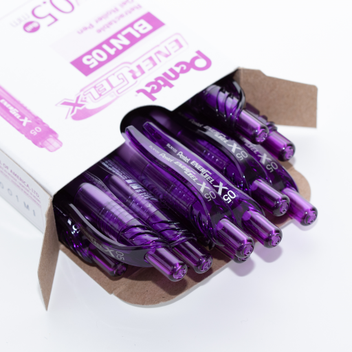 EnerGel-X Retractable Gel Roller, (0.5mm) Needle Tip, Violet Ink – Gel Roller Pen | Pentel Stationery of Canada Ltd.