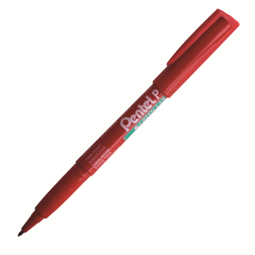 Green Label Permanent Marker (2.0mm), Bullet Tip, Red Ink – Permanent Marker | Pentel Stationery of Canada Ltd.