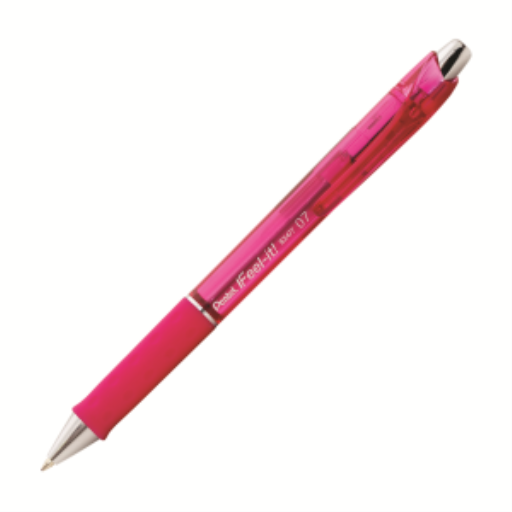 Feel-It! Retractable Ballpoint Pen, (0.7mm), Pink Ink – Ballpoint Pen | Pentel Stationery of Canada Ltd.