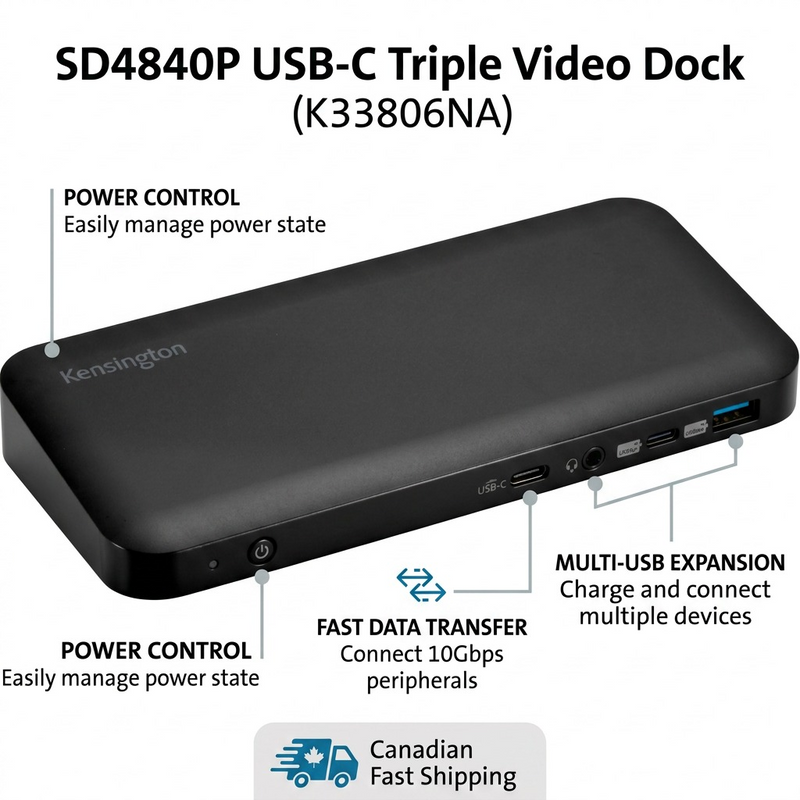 SD4840P USB-C TRIPLE VIDEO DOCK