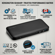 SD4840P USB-C TRIPLE VIDEO DOCK