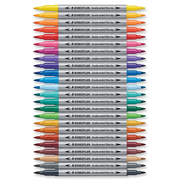 72-Pack Double Ended Fibre Tip Pens