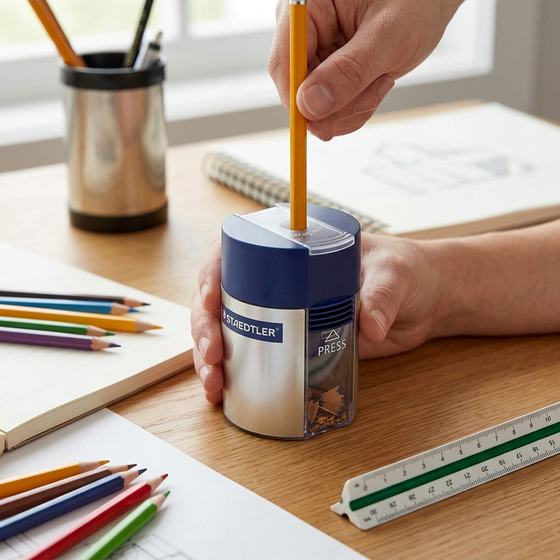 511-001-A602 STAEDTLER-Mars Limited SHARPENER ZINC+CONTAINER