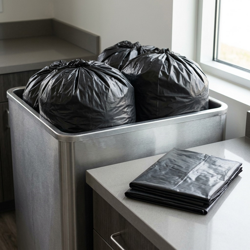 35 X 47 PK/125 Strong Black Bags