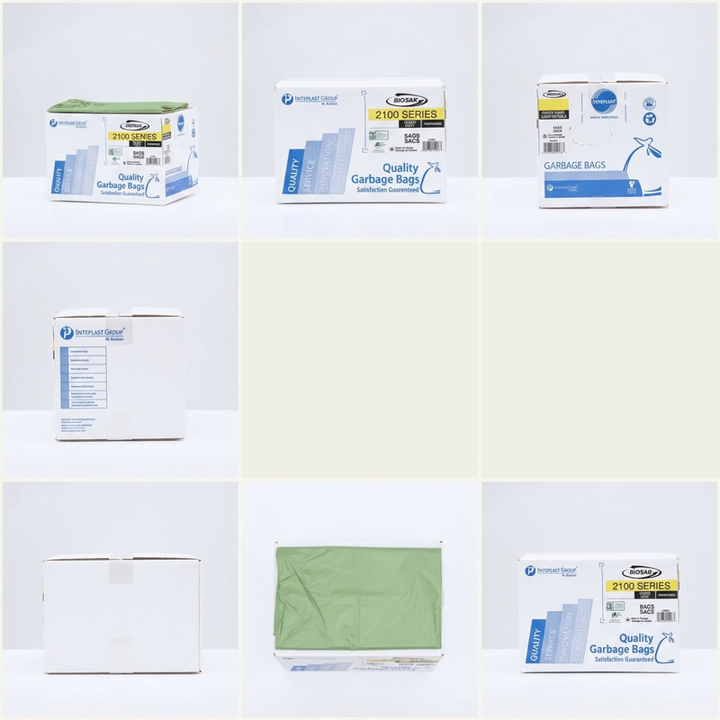 25 X 30 Green 200 Bags Compostable