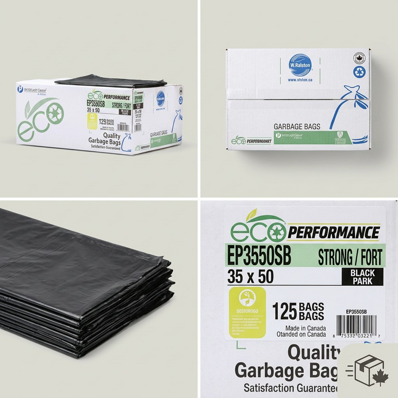 35 X 50 PK/200 Regular Black Bags