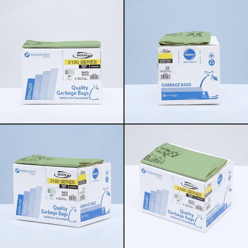 30 X 38 Green 125 Bags Compostable