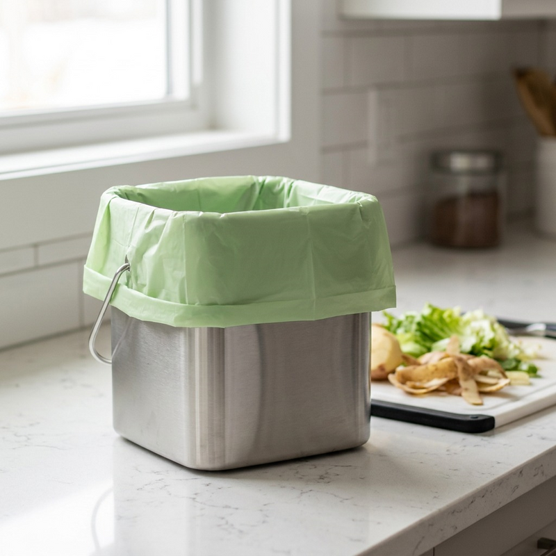 22 x 24 Green 300 bags Compostable