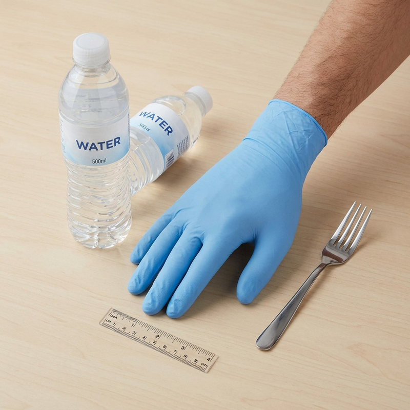Nitrile Gloves Powder Free 3mil Sky Blue - X-Large (box of 100)