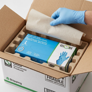 Nitrile Gloves Powder Free 4mil Sky Blue Medical - Large (box of 100)