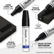 Sharpie Oil-Based Paint Marker, Bold Point, Black, 1 Count