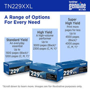 Brother Genuine TN229XXLC Super High Yield Cyan Toner Cartridge – Laser | Brother