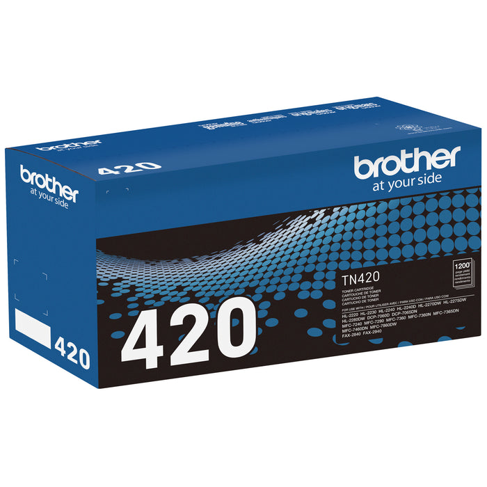 Brother TN420 Black Toner Cartridge, Standard Yield – Laser | Brother