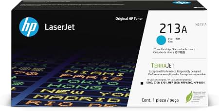 Cartouche de toner LaserJet HP 213A cyan authentique