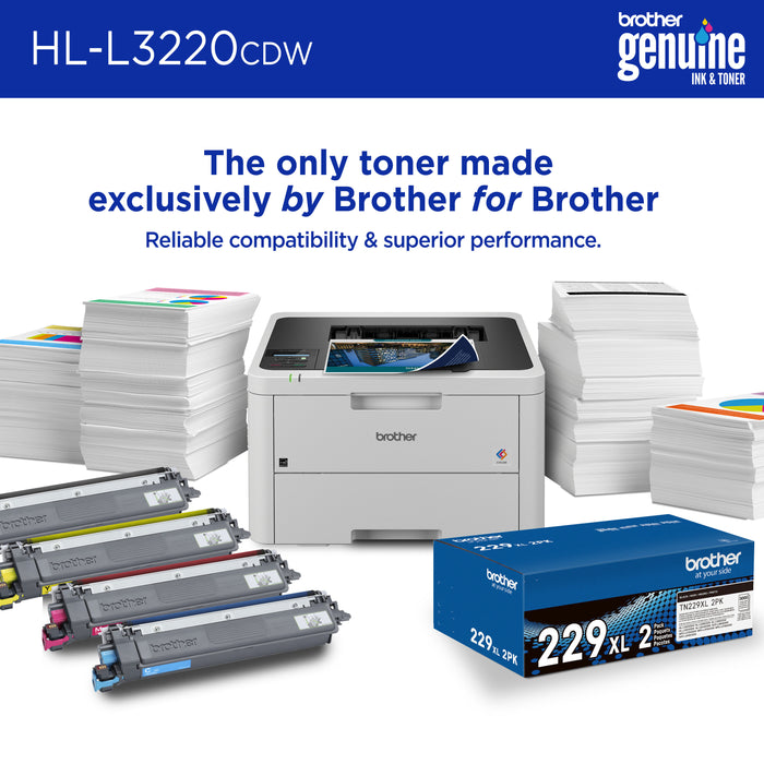 Brother HL-L3220CDW Wireless Color Laser Printer - Fast & Reliable – Digital Color Laser | Brother