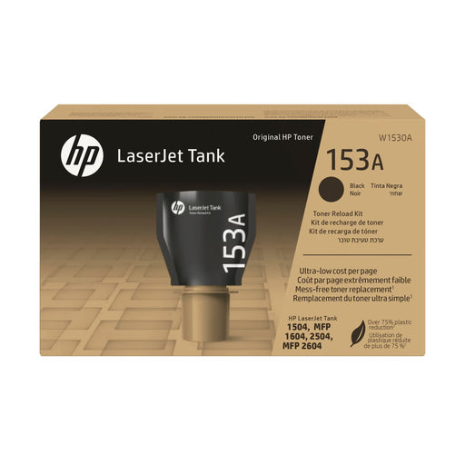 Kit de recharge de toner LaserJet Tank noir HP 153A (W1530A) authentique