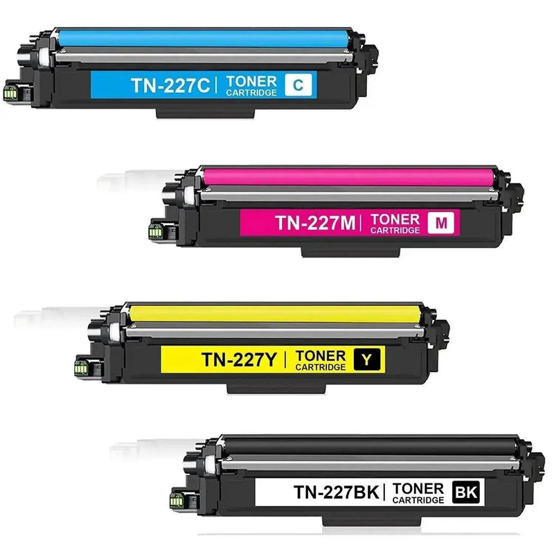BROTHER TN227 High Yield Compatible Toner Cartridge Combo - Black, Magenta, Yellow, Cyan – Toner Cartridge | Vonex