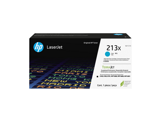 Cartouche de toner cyan HP 213X LaserJet originale (W2131X)