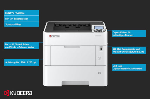 KYOCERA PA5500X High-Speed A4 Monochrome Laser Printer – Printer | Kyocera