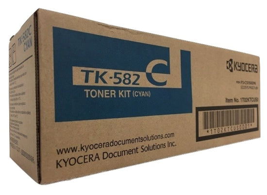 Kyocera TK-582C Cyan Toner Kit for FS-C5150DN/P6021CDN - High Yield – Toner | Kyocera
