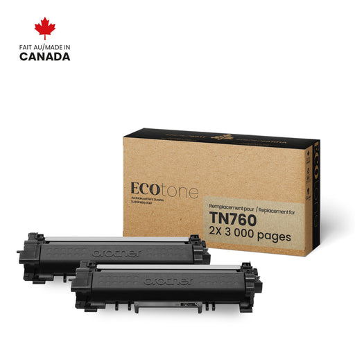 Brother TN760 Reman Dual Pack – Toner Cartridge | Brother