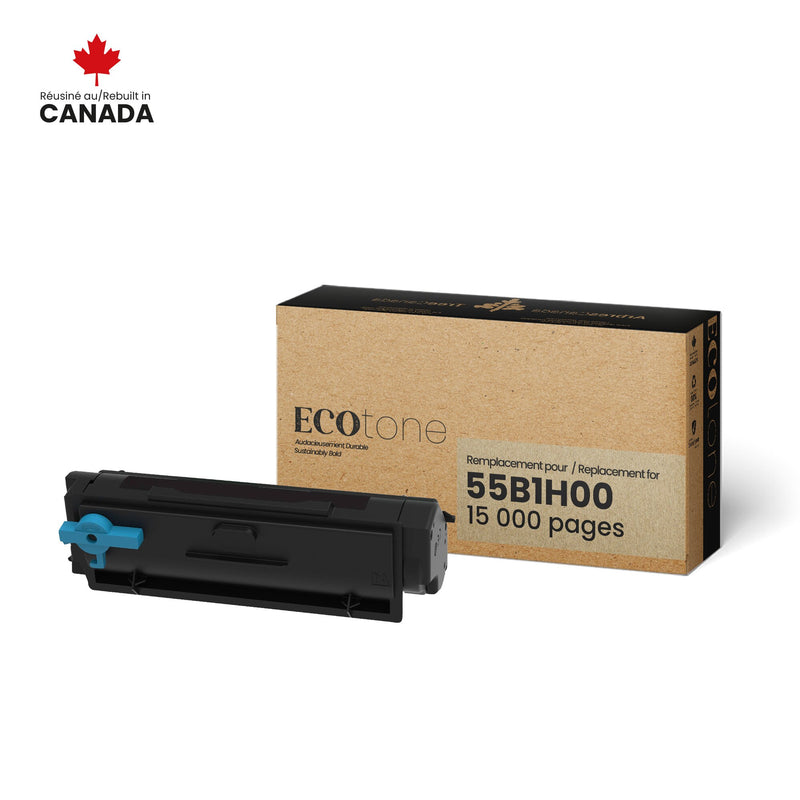 Ecotone 55B1H00 Remanufactured Toner Cartridge - Black