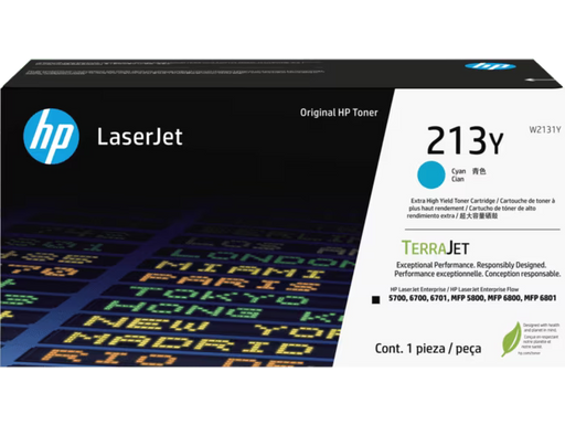 Cartouche de toner cyan authentique HP 213Y LaserJet