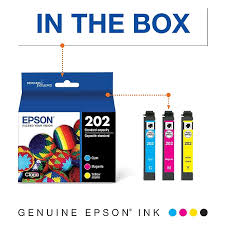 EPSON T202 DURABrite Ultra Combo (CMY) Ink Cartridges, Standard Capacity, with Sensor / WF-2860, XP-5100 – Inkjets | Epson