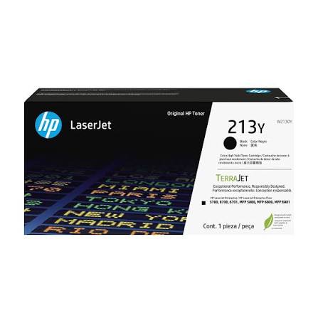 Cartouche de toner HP 213Y noir authentique pour LaserJet